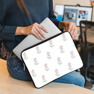 Funda Para Portátil Rosas rojas, patrón de rosas, flores