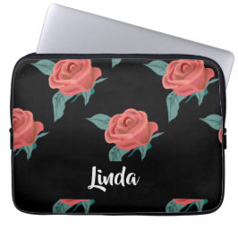 Funda Para Portátil Rosas rosas rosas negras