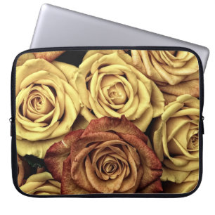 Funda Para Portátil Rosas Sepia Tintados