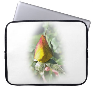 Funda Para Portátil rosebudo rosa amarillo