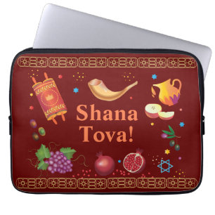 Funda Para Portátil Rosh Hashanah Año Nuevo judío Shana Tova