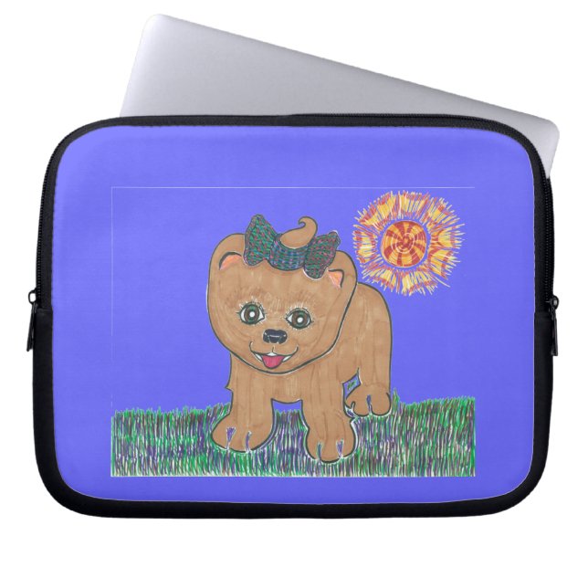 Funda Para Portátil Rosie el perrito de Pomeranian (Frente)
