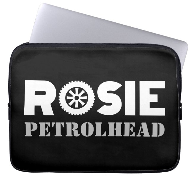 Funda Para Portátil Rosie Petrol Head (Frente)