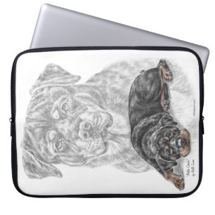 Funda Para Portátil Rottweiler Dog Art