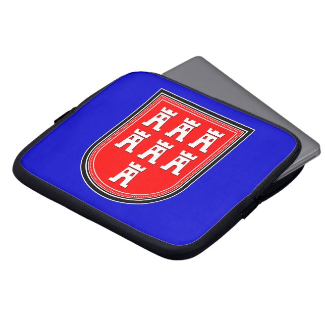 Funda Para Portátil Rótulo de Sajonia (Superior anverso)