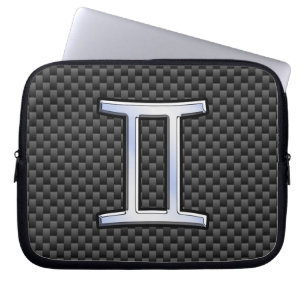 Funda Para Portátil Rótulo Gemini Zodiac sobre la impresión de fibra d