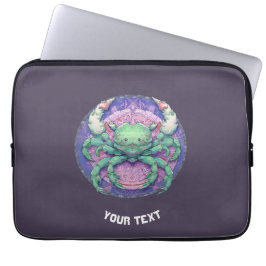 FUNDA PARA PORTÁTIL RÓTULO ZODIAC DE CÁNCER PERSONALIZADO