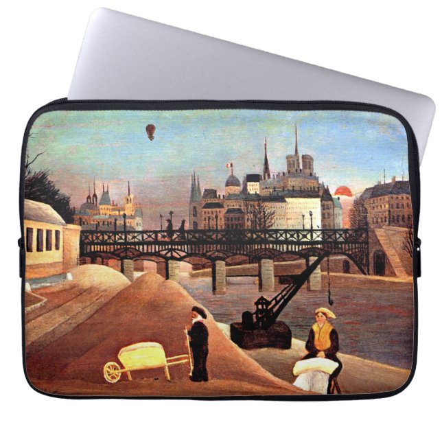 Funda Para Portátil Rousseau - Ile Saint Louis y Notre Dame (Frente)