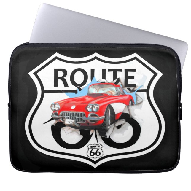 Funda Para Portátil Route 66 life style  love the freedom (Frente)