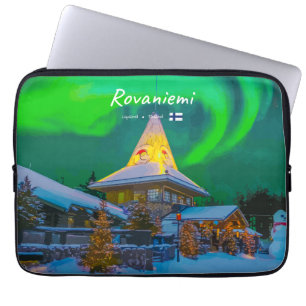 Funda Para Portátil Rovaniemi, Finlandia - Aurora Mágica