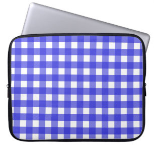 Funda Para Portátil Royal blue gingham