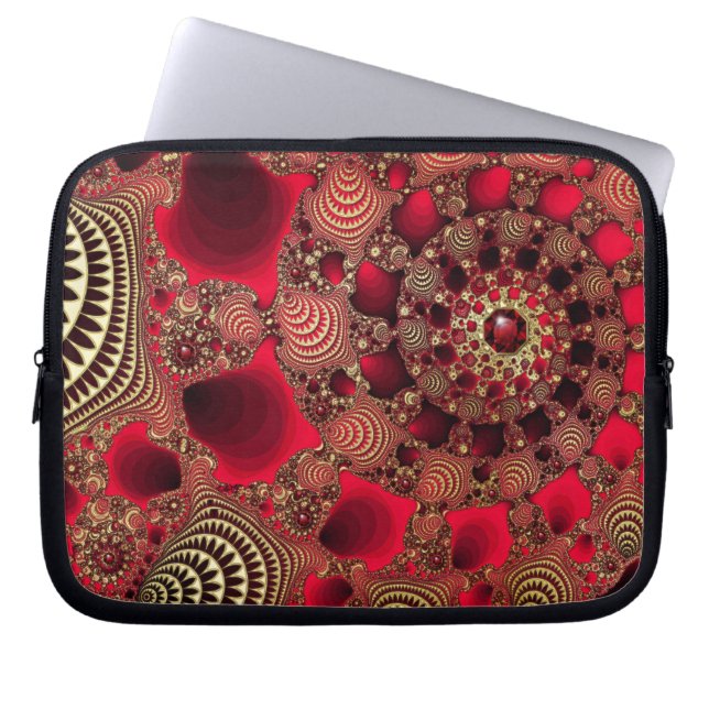 Funda para portátil Rubíes y Oro (Frente)