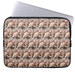 Funda Para Portátil Rubor Rosa rosa flores floridas