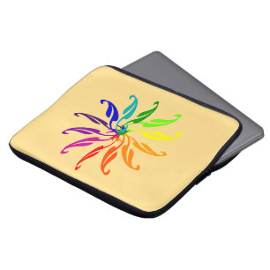 Funda para portátil - Rueda de colores en formas d