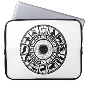 Funda Para Portátil Rueda de zodiaco vintage