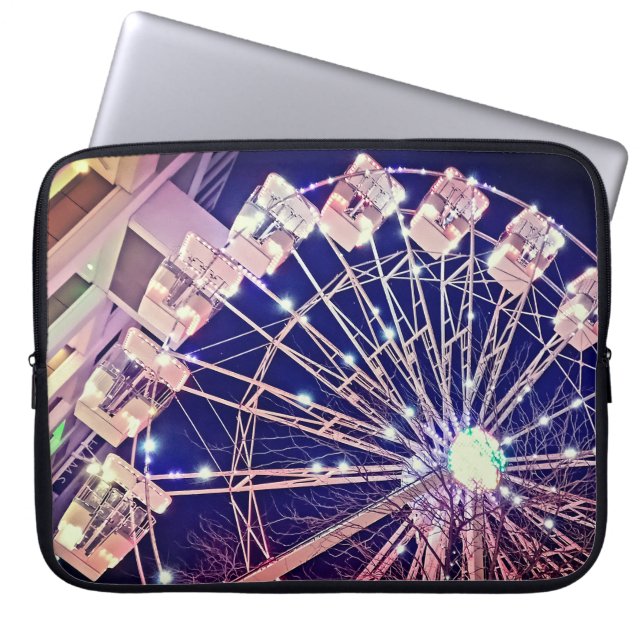 Funda Para Portátil Rueda rosa (Frente)