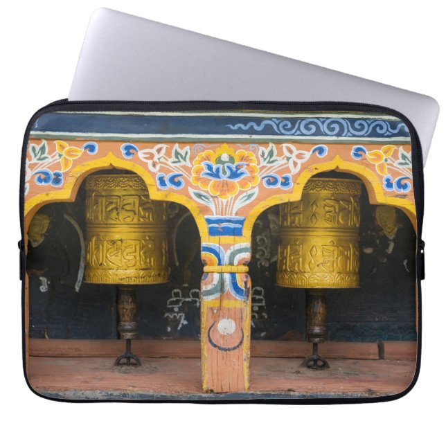 Funda Para Portátil Ruedas de oración (Frente)