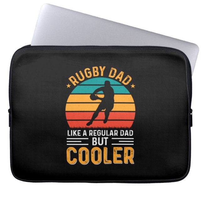 Funda Para Portátil Rugby Dad (Frente)