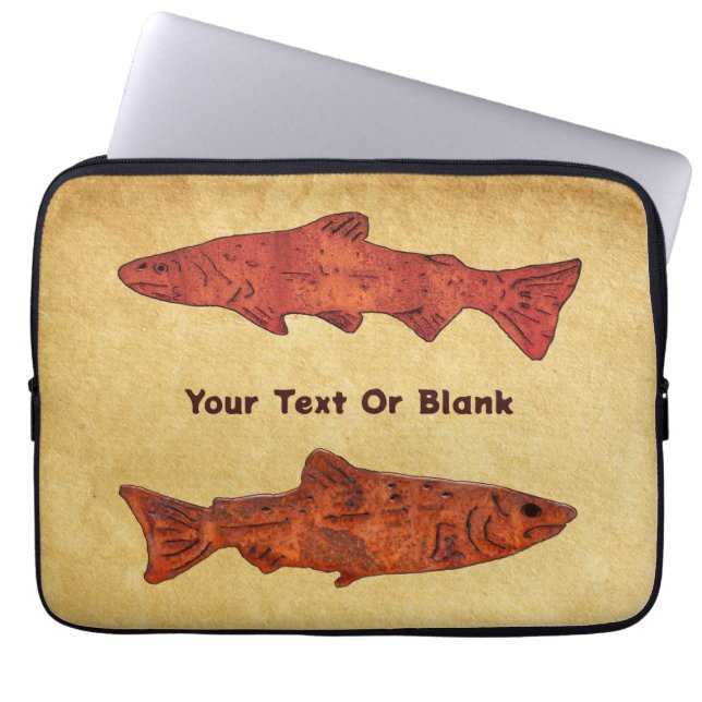 Funda Para Portátil Rustic Trout (Frente)