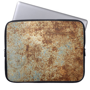 Funda Para Portátil Rusty Metalizado: Textura del fondo del panel.