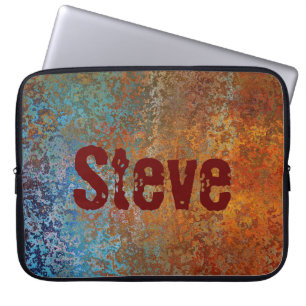 Funda Para Portátil Rusty, Verdigris, Grunge Steampunk