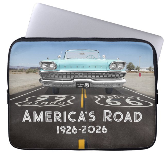 Funda Para Portátil Ruta 66 Centenario Histórico (Frente)