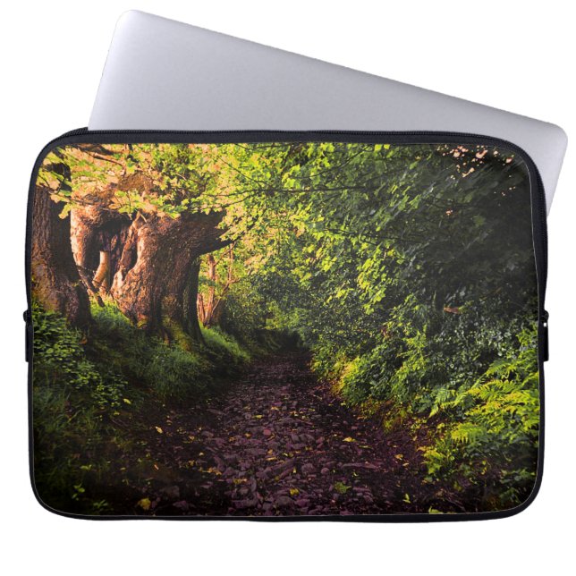 Funda Para Portátil Ruta en el bosque (Frente)