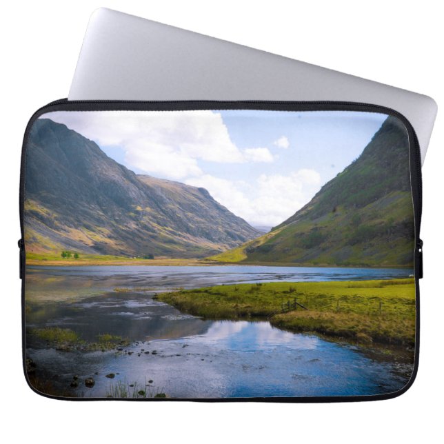 Funda Para Portátil sabiduría de la naturaleza, montaña (Frente)