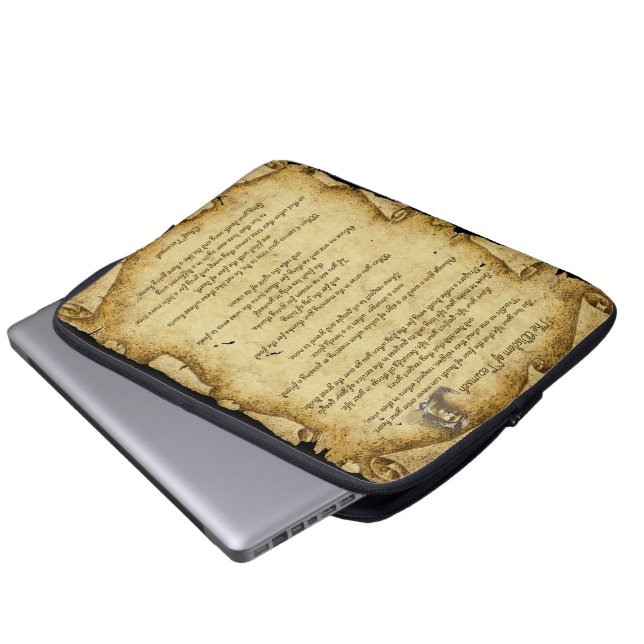 Funda Para Portátil Sabiduría nativa americana del jefe Tecumseh (Inferior anverso)