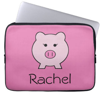 Funda Para Portátil Sadie el cerdo rosado ~ Cute Girly Kawaii