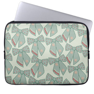 Funda Para Portátil Sage Green Bows