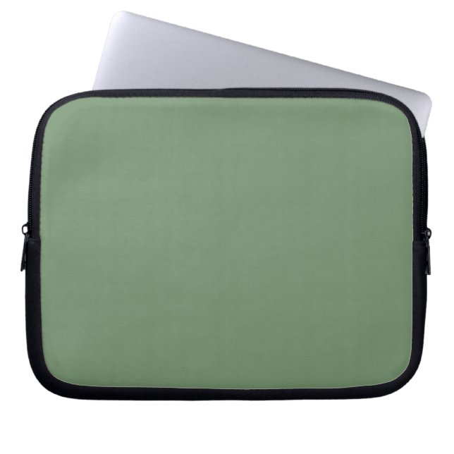 Funda Para Portátil Sage Green Laptop Sleeve (Frente)