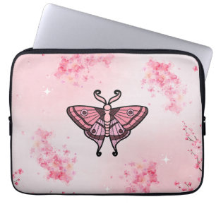 Funda Para Portátil Sakura Bliss, Moth rosa Serene Sakura fondo