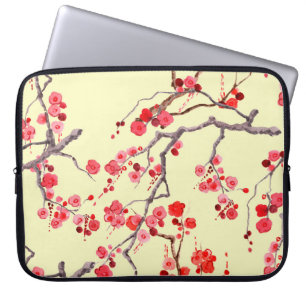 Funda Para Portátil Sakura Blossom Watercolor Patrón sin foco