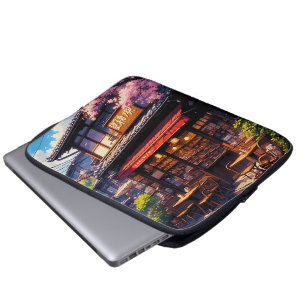 Funda Para Portátil Sakura Kissa - Café Flor de Cerezo