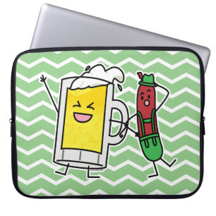 Funda Para Portátil Salchicha de cerveza Octoberfest Oktoberfest leder