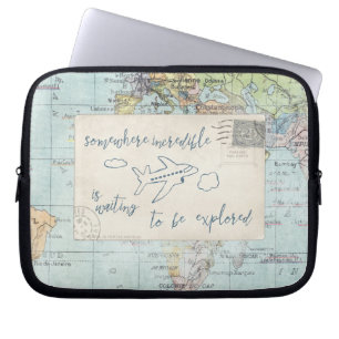 Funda Para Portátil Salga y explore de la cita y trace