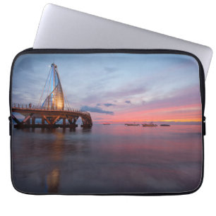 Funda Para Portátil Salida de la luna y puesta del sol