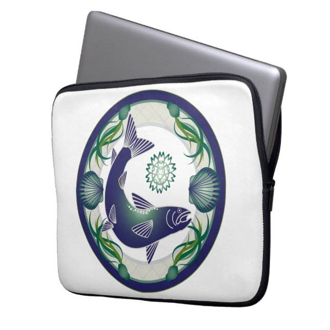 Funda Para Portátil Salmon (Anverso izquierdo)