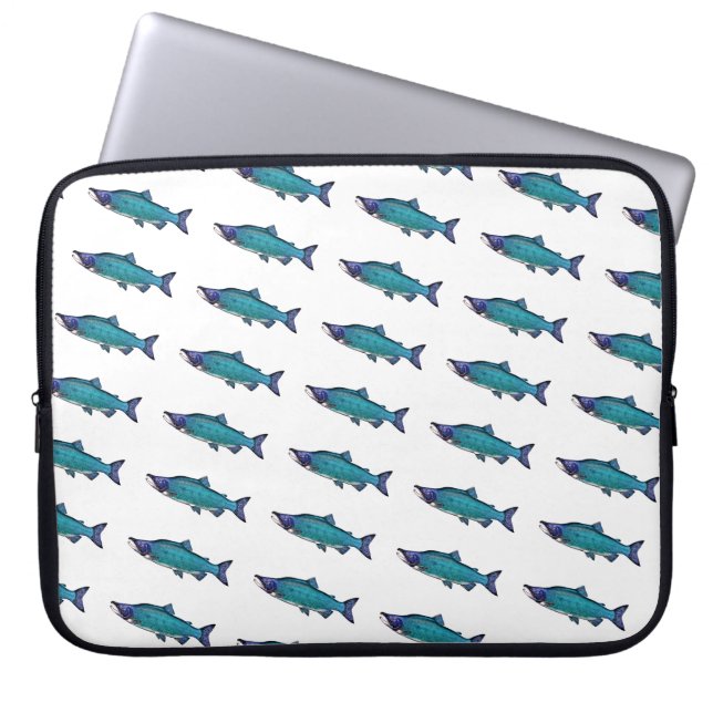 Funda Para Portátil Salmón cianotico (Frente)