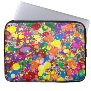 Funda Para Portátil Salpicadura de la pintura del arco iris