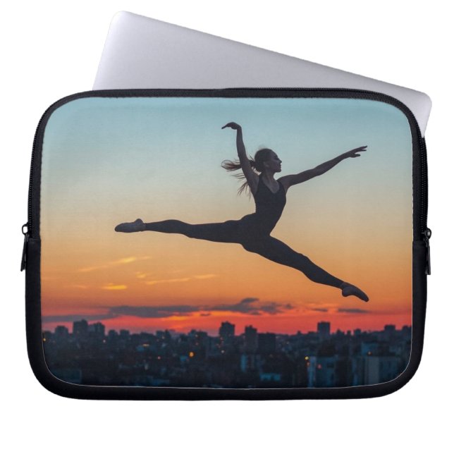 Funda Para Portátil Saltando Ballerina (Frente)
