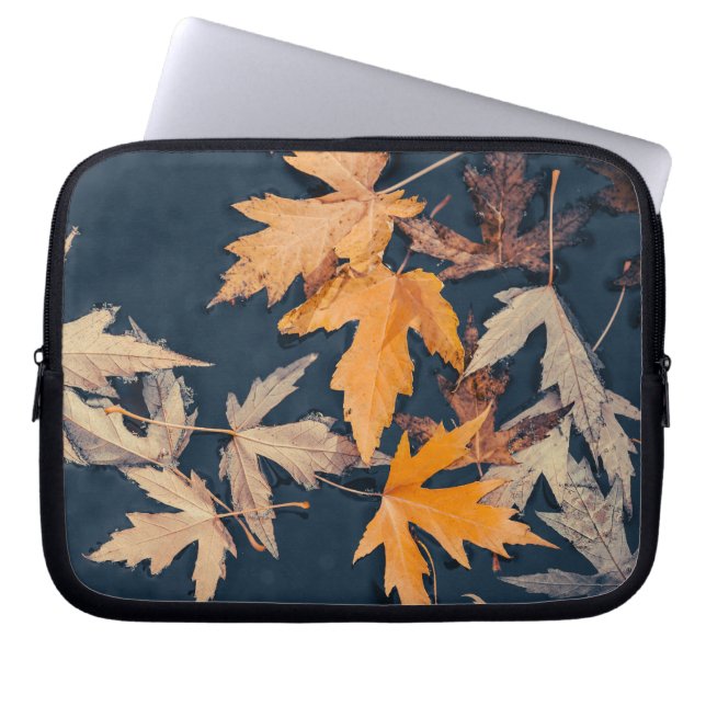 Funda Para Portátil Saltos de otoño en el agua (Frente)