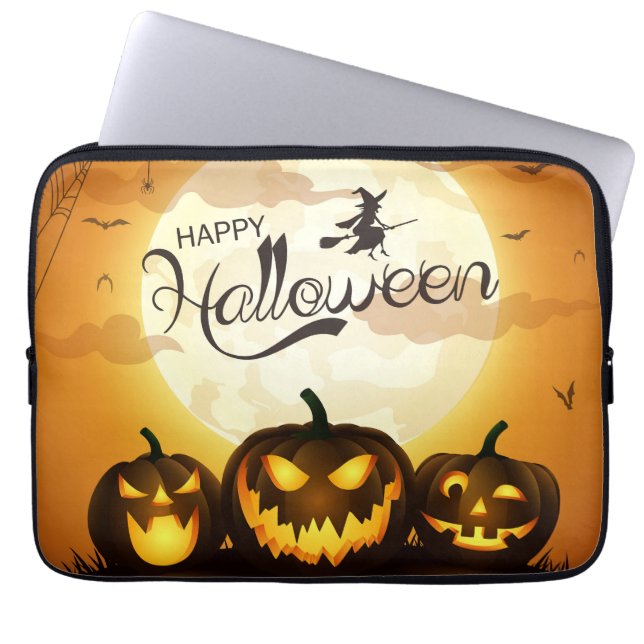 Funda Para Portátil Saludos de Halloween (Frente)