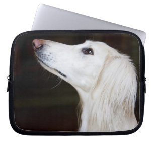 Funda Para Portátil Saluki que mira para arriba