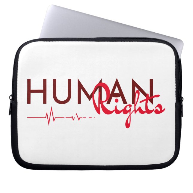 Funda Para Portátil Salvamento de los derechos humanos (Frente)