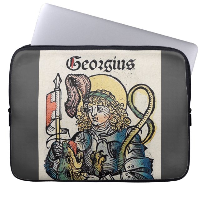 Funda Para Portátil San Jorge Patrono de Inglaterra (Frente)