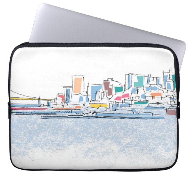 Funda Para Portátil San panorámico Franciso, CA (Frente)
