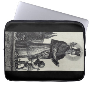 Funda Para Portátil San Patricio Apóstol de Irlanda Arte Monocromo