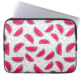 Funda Para Portátil Sandía de neón en modelo de las semillas